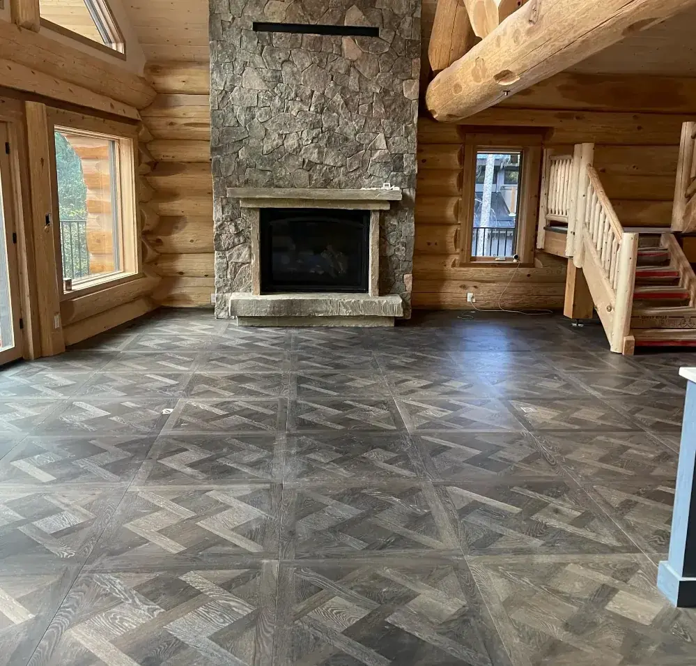 Spotless modern living area cleaned by SJR Cleans in Calgary