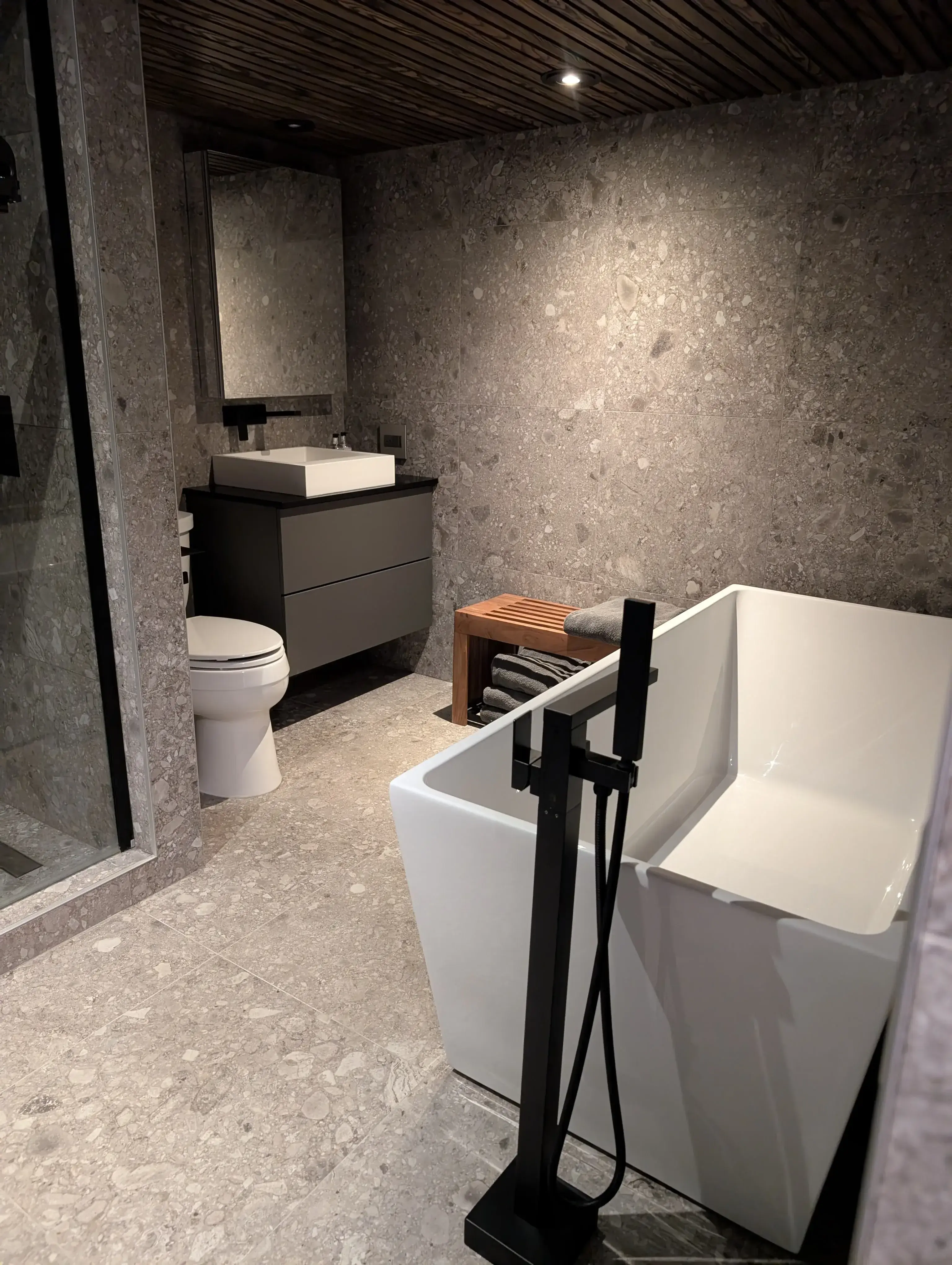 Bright and clean bathroom after professional house cleaning in Calgary