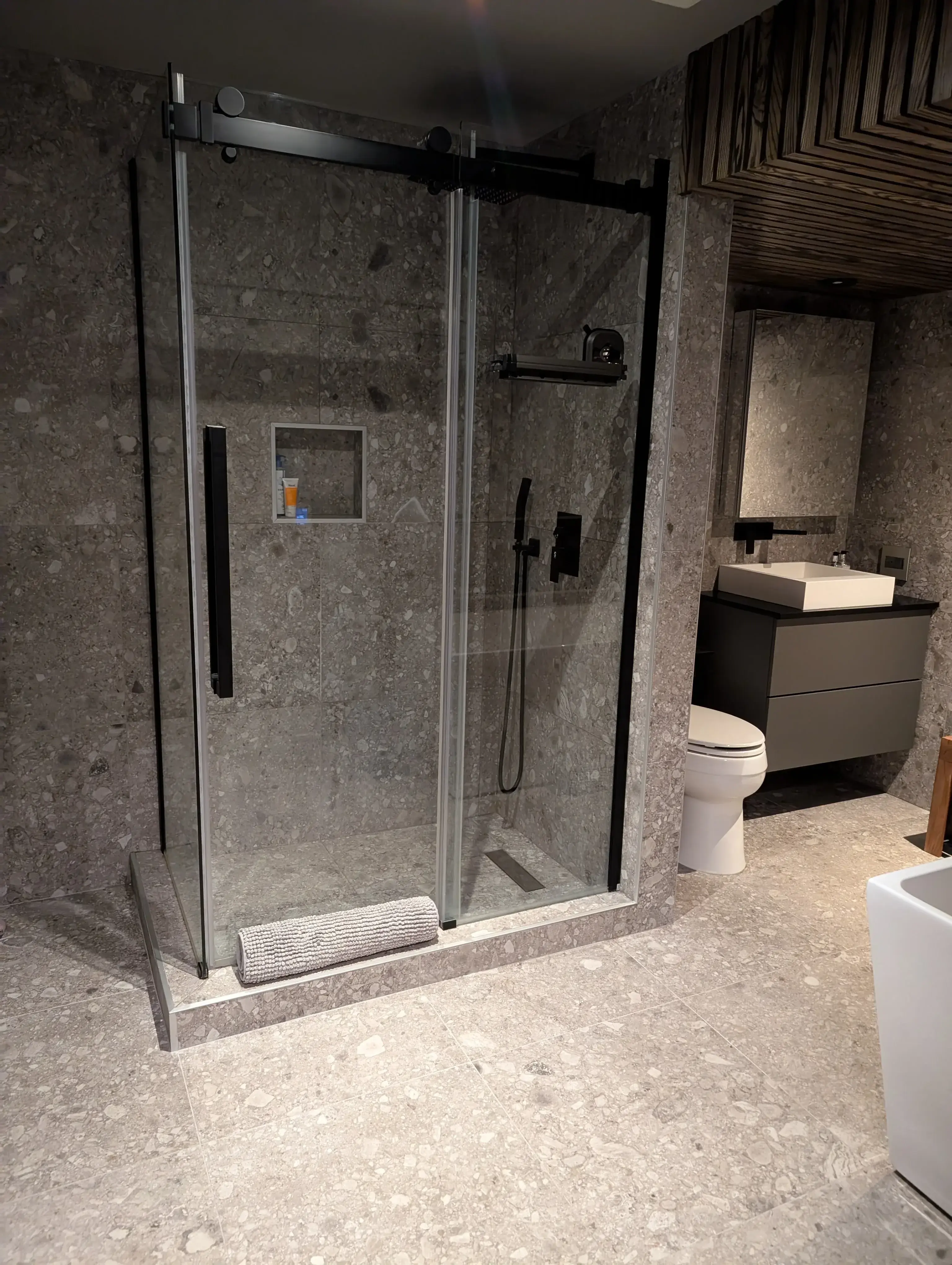 Bright and clean bathroom after professional house cleaning in Calgary